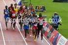 Isiah Koech (Kenya) leads the 5000 metres, 2014 Commonwealth Marathon, Glasgow. Photo: David T. Hewitson/Sports for All Pics